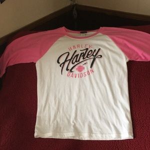 Harley baseball shirt